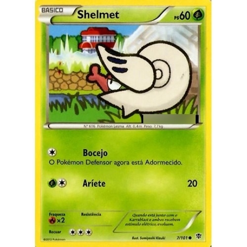 2x Shelmet - Pokémon Planta Comum 7/101 - Pokemon Card Game