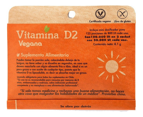 Vitamina D2 Vegana