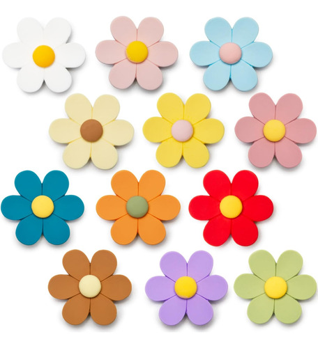 Imanes Grandes De Flores 3d Para Nevera Para Taquilla, Color
