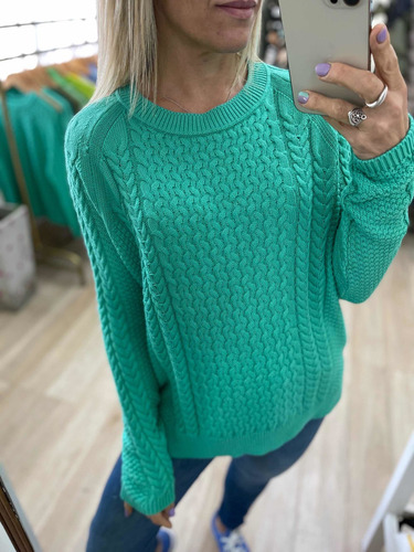 Imagen 8 de 8 de Sweater Tramado Colores Mujer The Big Shop