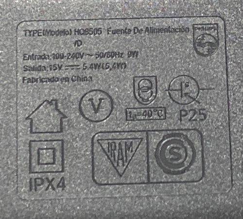 Cargador Cortabarba Philips Bt9280 15v Genérico