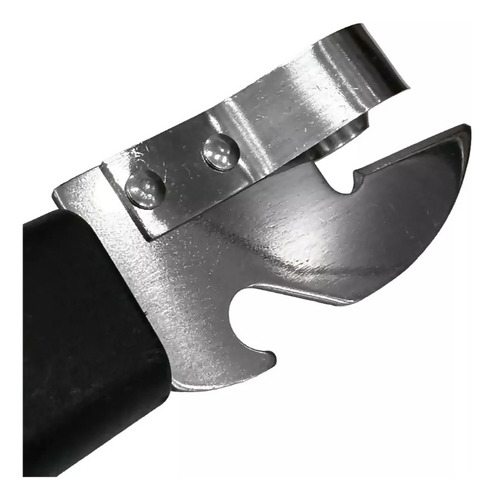 Abrelatas Destapador Uña Plateado Metal Abre Lata Silicona