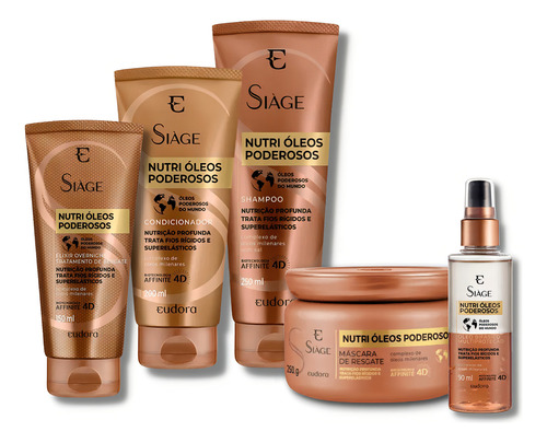 Shampoo Nutri Óleos Poderosos Siage Eudora 250ml