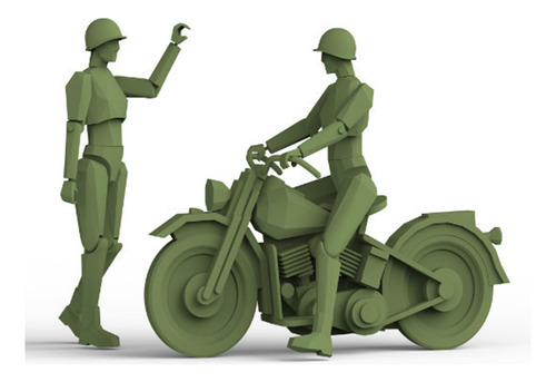 1/35 Kit De Modelo De De Personaje De Plástico Conjunto De