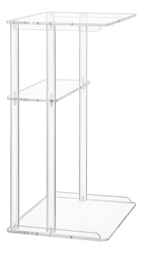 Buro Minimalista Mesa Auxiliar Moderno Recamara Acrilico Color Transparente