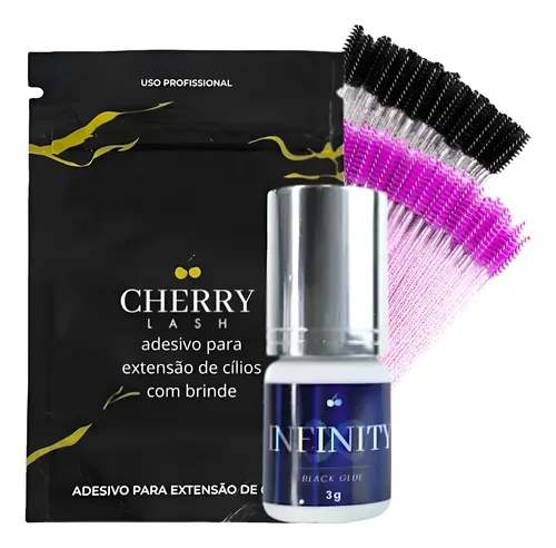 Cola Adesivo Cherry Lash Infinity Extensão De Cílios Anvisa Preto