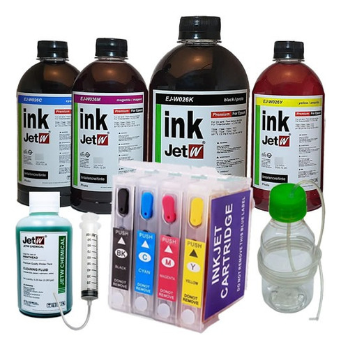 Cartucho Recarregável Tx115 T24 T23 Tx105 Com 400ml Tinta