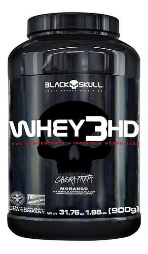 Whey 3hd 900g - Caveira Preta - Black Skull