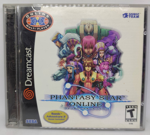 Phantasy Star Online Y Demo Sonic Adventure 2 Sega Dreamcast (Usado)