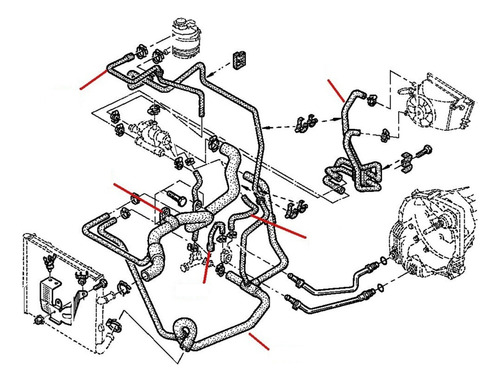 Kit Manguera Refrigeracion Renault Trafic 1.9 F8q Diesel