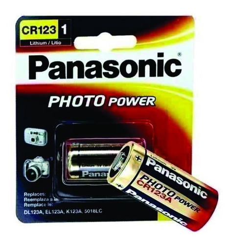 Imagem 2 de 6 de Bateria Pilha 3v Cr123a Lithium Photo - Lacrado Panasonic