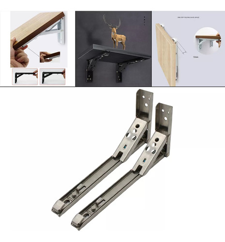 Soporte Y Soporte Ajustables Cepillados De 14 Pulgadas