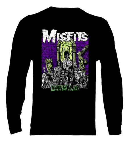 Polera Manga Larga Misfits - Ver 11 - Earth A. D./ Wolfs Blo