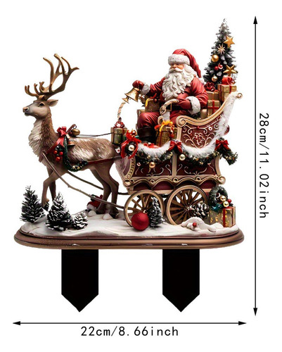 Adorno Navideño Con Forma De Papá Reno, Adorno