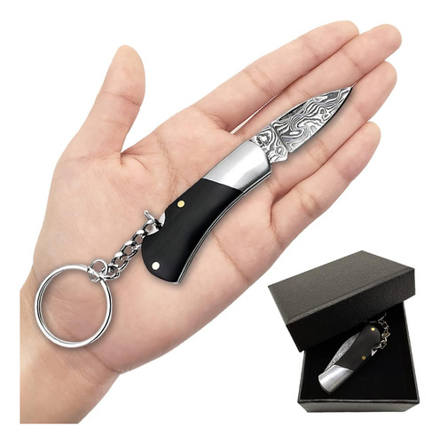Cuchillo De Bolsillo Damasco, Mini Cuchillo De Bolsillo Pleg