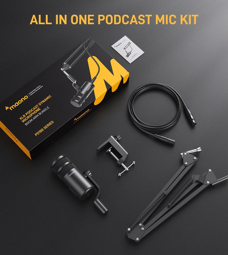 Xlr - Micrófono Dinámico Para Podcast, Micrófono De Estudio