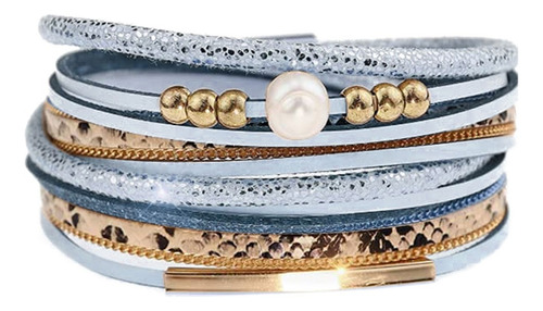 Pulsera Mujer Multipulsera Con Broche De Cierre Wb09