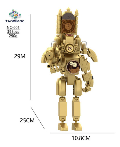 Bloques Para Armar Personaje Titan Clock De Juguete