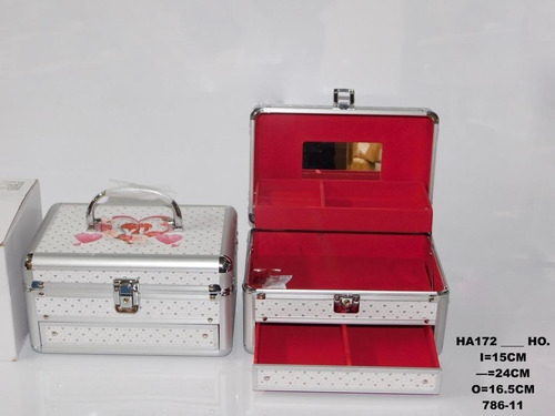 Joyero Metálico Diseño/corazón En El Medio Regalo Mujer