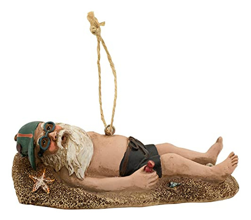 Beach Bum Santa Claus Ornament | Great Gift For Christm...