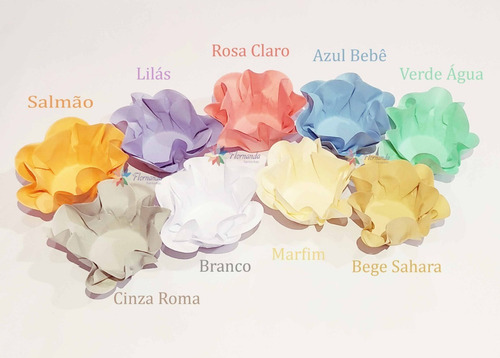 100 Forminha Doces Flor Luxo Dupla Papel Casamento Promoção
