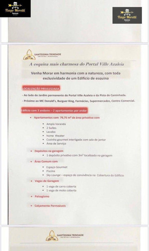 Imagem 7 de 30 de Apartamento Com 2 Dormitórios À Venda, 79 M² Por R$ 438.000,00 - Portal Ville Azaleia - Boituva/sp - Ap0032