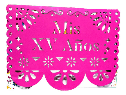 Paquete De 120 Invitaciones Tematica Mexicana Fucsia
