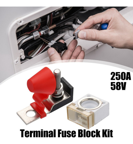 Fusible Terminal Batería Kit 250a Para Coche Marina Barco Rv