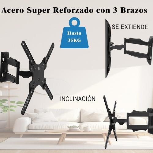 Soporte De Tv Movible, Soporte Pantallas 32 A 55 Pulgadas