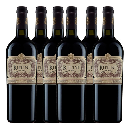 Vino Rutini Cabernet Malbec 750ml Caja X6 Pack 01almacen