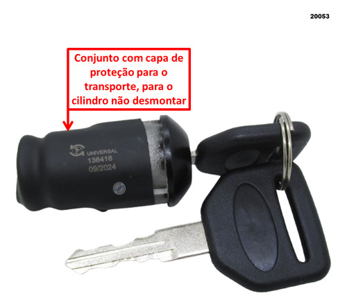 Cilindro Miolo Ignição Partida Chave Ford Cargo 1985-2019