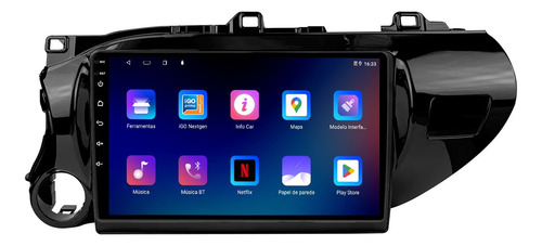 Multimidia Hilux 16/21 Adak 9p Octacore Carplay 6gb 128gb