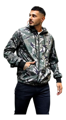 Campera Chaqueta Rompeviento Hombre Impermeable