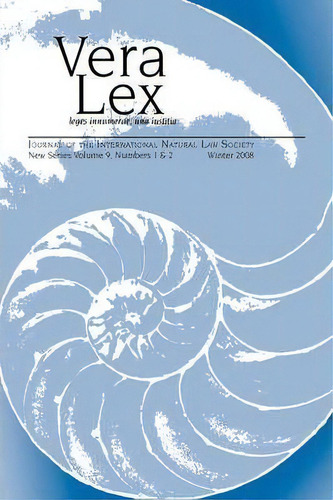 Vera Lex Volume 9, De Robert Chapman. Editorial Pace University Press, Tapa Blanda En Inglés