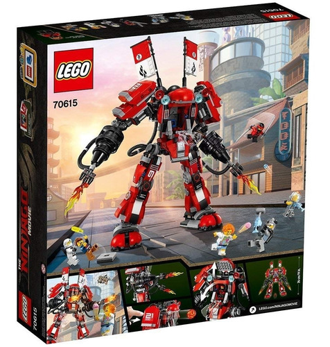 Imagen 6 de 7 de Juguete Lego Ninjago Fire Mech 70615 A Pedido!
