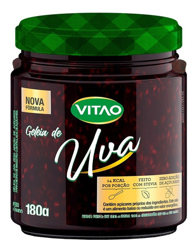 Geleia De Uva Zero Açúcar 200g - Vitao