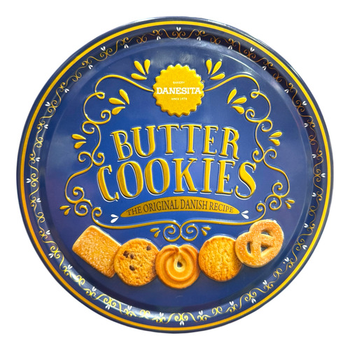 Lata Biscoito Importado Butter Cookies Danish 454g Danesita
