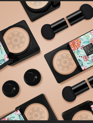 Corretor De Creme Bb Cushion Foundation Cc + Cabeza De Seta