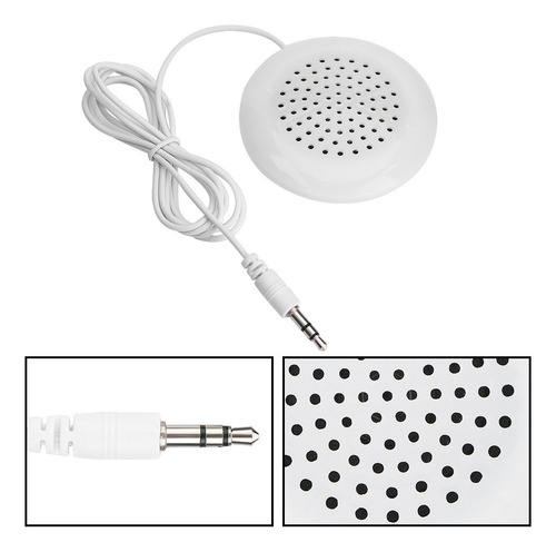 Altavoz De Almohada Portátil Mini Estéreo Para Dormir Hogar Blanco