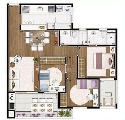 Imagem 20 de 21 de Apartamento Com 2 Dormitórios À Venda, 91 M² Por R$ 652.000,00 - Parque Das Nações - Santo André/sp - Ap11861