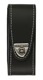 Funda De Piel Para Navajas Victorinox 111 Mm Color Negro