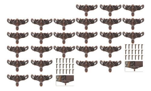 20 Cajas De Madera Con Pie De Época Decoradas