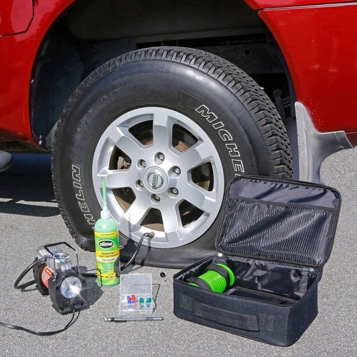 Imagen 2 de 2 de Compresor Slime Kit Reparacion Pesado + Sellador - Frecuencia O