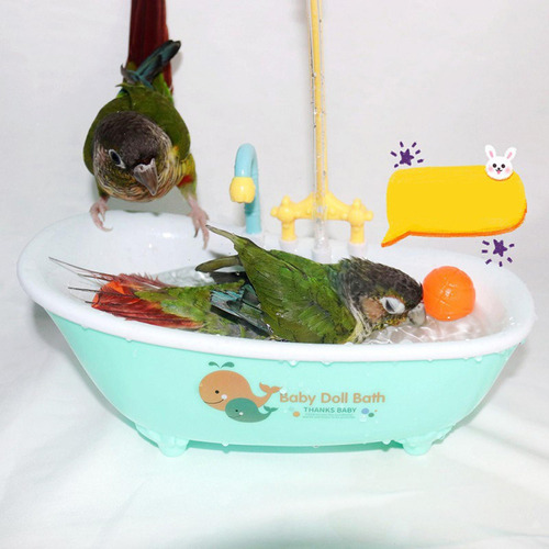 Bañera Para Loros, Caja De Ducha Para Periquitos, Piscina,