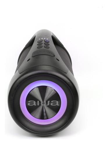 Parlante Aiwa AWS600BT portátil con bluetooth waterproof negra