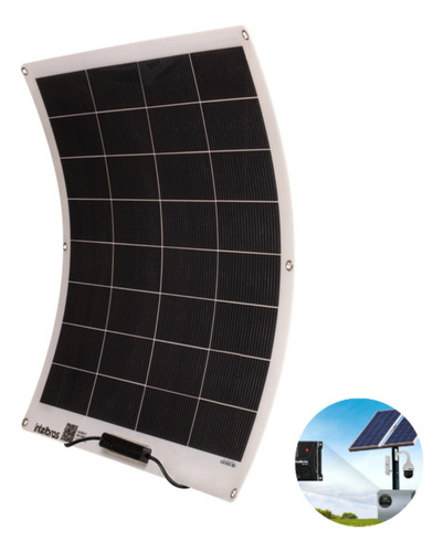 Módulo Fotovoltaico Mono Intelbras Flexível 100 W Ems 100mf