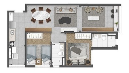 Imagem 9 de 10 de Apartamento Residencial Para Venda, Brooklin, São Paulo - Ap8517. - Ap8517-inc