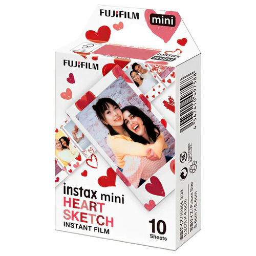 Fujifilm Cartucho Instax Mini Heart Sketch 10 Hojas