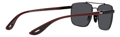 Lente De Sol Ray-ban 0rb3715m Ferrari Unisex Lifestyle Negro Dark Grey Black Dark Red