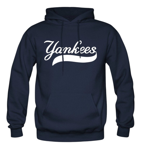 Sudadera New York Yankees Mlb Hoodie Capucha Con Cangurera